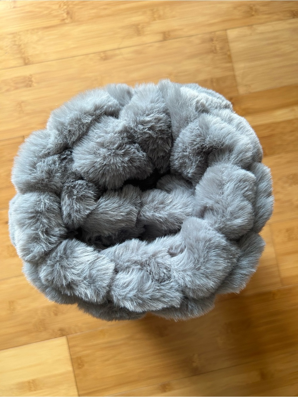 NWT Target Project 62 Ribbed Faux Fur Throw Blanket Gray 50x60 OEKO-TEX - Picture 4 of 4